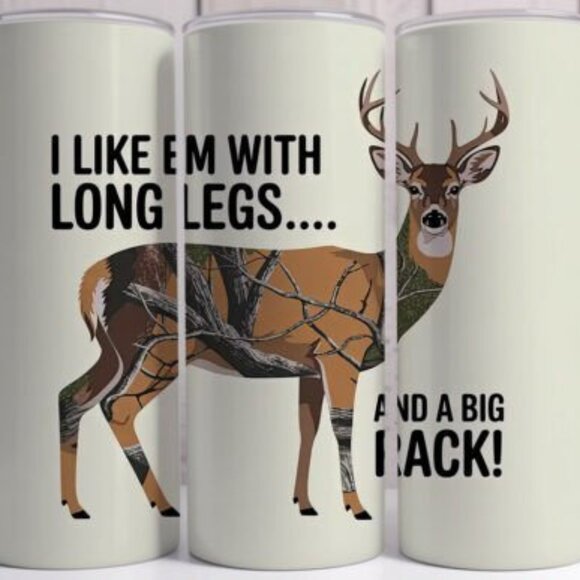 Nature & Mens Themed 20oz Sublimated Stainless Steel Tumbler with Lid & Straw - Picture 1 of 5